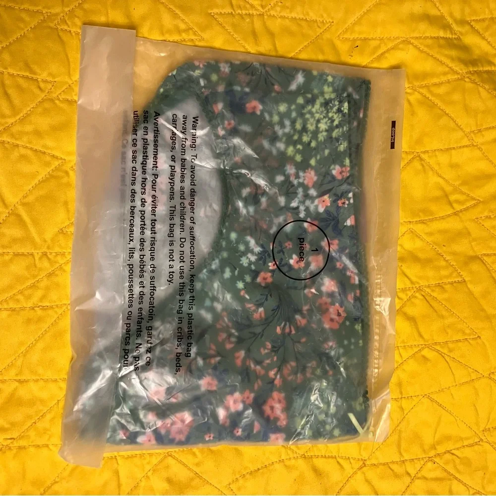 New With Tags Cacique Green Floral Intimates Set— Bra and Panties - Picture 7 of 8